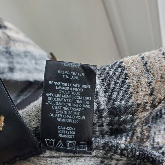 Santuary Town Plaid Wool-Blend Shacket Size M - Picture 12 of 12